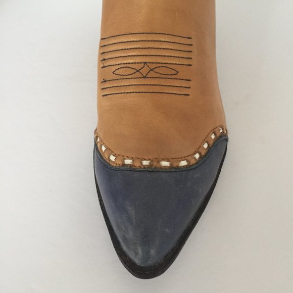 Tony Lama Two-Tone Western Boots Ladies Size 6.5 M - Picture 7 of 8
